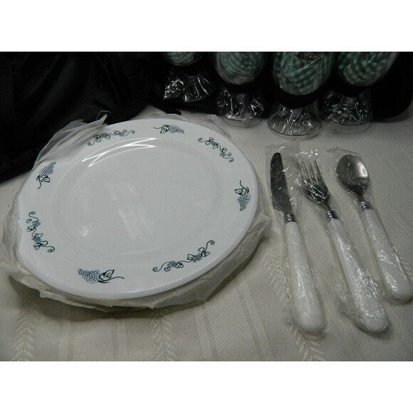 Picnic Essentials Picnic Backpack with Service for 4 plus more NWT - Picture 9 of 11